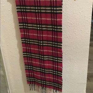 Burberry Cashmere Hot Pink Scarf